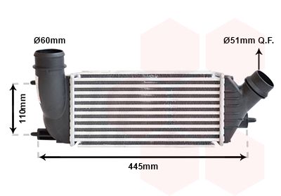VAN WEZEL Kompressoriõhu radiaator 09004270
